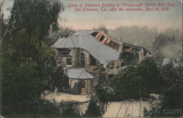 Ruins of Children's Building in Playground Golden Gate Park San Francisco California