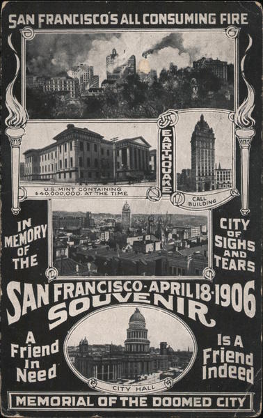 Memorial Photos of the Doomed City San Francisco California
