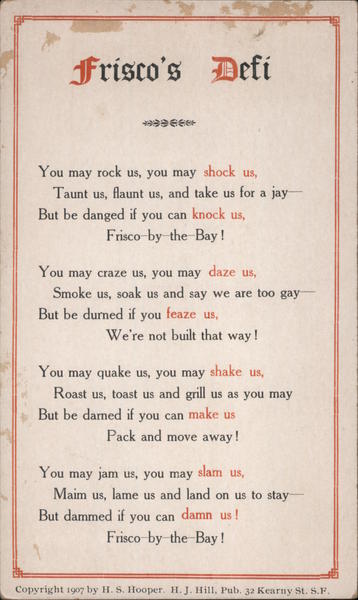 Frisco's Deli San Francisco California