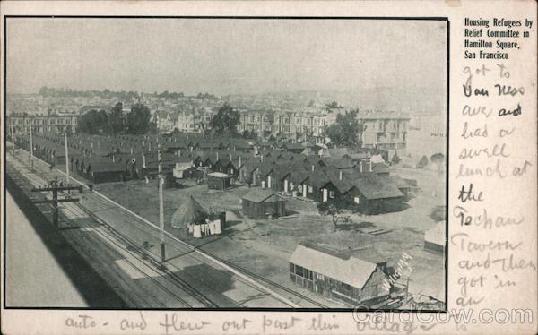 Housing Refugees by Relief Committee in Hamilton Square San Francisco California