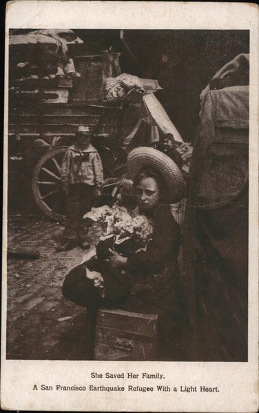 She Saved Her Family. A San Francisco Earthquake Refugee with a Light Heart California