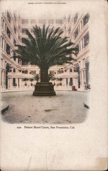 Palace Hotel Court San Francisco California