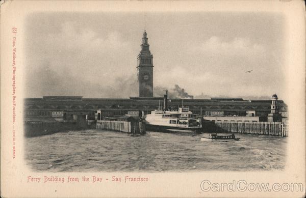 Ferry Building From the Bay San Francisco California