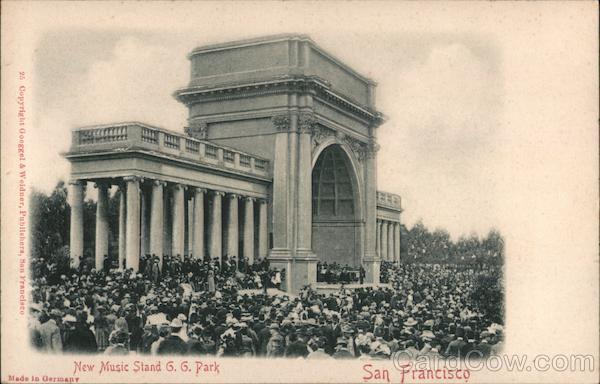 New Music Stand, Golden Gate Park San Francisco California