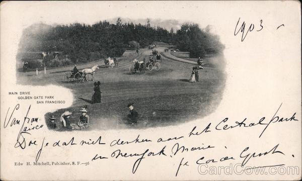 Main Drive, Golden Gate Park San Francisco California