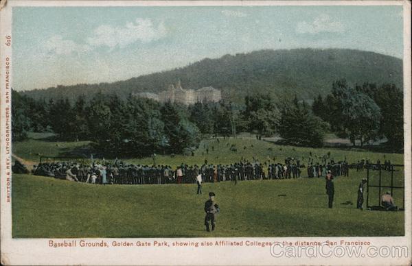 Baseball Grounds, Golden Gate Park San Francisco California