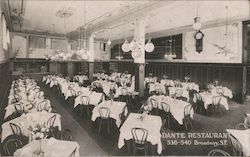 Dante Restaurant Postcard