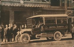 Hotel Turpin Auto Bus Postcard