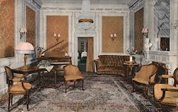 Louis XVI Recreation Room, Hotel Stewart Postcard