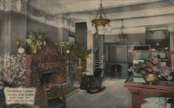 Entrance Lobby - Hotel Von Dorn Postcard