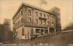 Imperial Hotel 551 Pine St. San Francisco, Cal. Postcard
