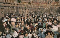 Portola Night at Techau Tavern San Francisco's Busiest and Handsomest High Class Cafe Postcard