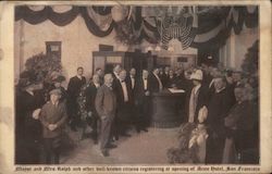 Mayor and Mrs. Rolph and Other Well Known Citizens Registering at Opening of Acme Hotel Postcard