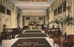 Lobby, Hotel Herald Postcard