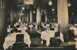 Cafe at Hotel St. Francis Postcard