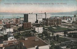 Panorama Showing Hotel Fairmont and the Bay in the Distance Postcard