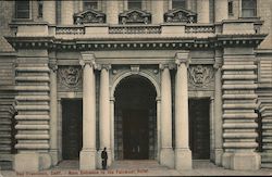 Main Entrance to the Fairmont Hotel Postcard