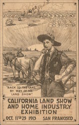 California Land Show and Home Industry Exhibition Postcard