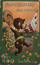 Admission Day 1910 Festival San Francisco, CA Postcard Postcard Postcard