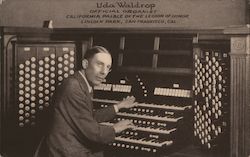 Uda Waldrop Official Organist California Palace of the Legion of Honor Lincoln Park Postcard