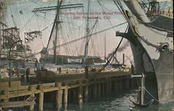 Shipping Scene on the Water Front Postcard