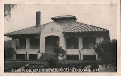 Guard House, Fort McDowell, Angel Island Postcard