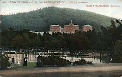 Lawn Tennis at G.G. Park, Affiliated Colleges on Heights Postcard
