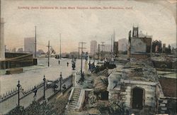 Looking Down California st. From Mark Hopkins Institute Postcard