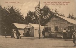 Post Office and Office of the Commanding Officer in Golden Gate Park May 1906 Postcard