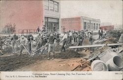 California Greys, Street Cleaning Day San Francisco, CA Postcard Postcard Postcard