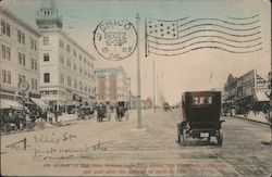 A View on Van Ness Avenue from Ellis Street, One Year after the Disaster of April 18, 1906 San Francisco, CA Postcard Postcard Postcard