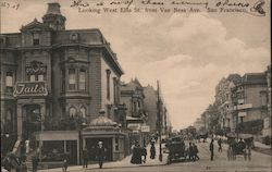 Looking West Ellis Street fro Van Ness Avenuue Postcard