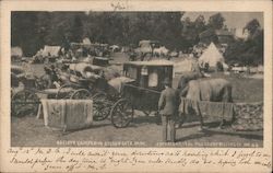 Society Camped in Golden Gate Park Postcard