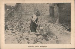 Searching for his belongings Postcard