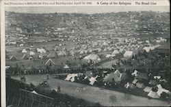 A Camp of Refugees, The Bread Line Postcard