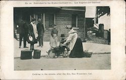 Cooking in the Streets, After the Fire Postcard