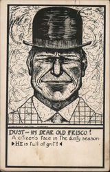 Dust in Dear Old Frisco! Postcard