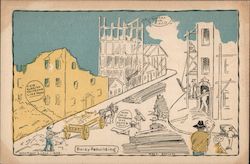 Busy Rebuilding Postcard