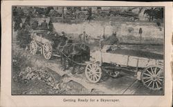 Getting Ready for a Skyscraper Postcard