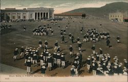 Sham Battle in Front of Barracks, Yerba Buena Island Postcard