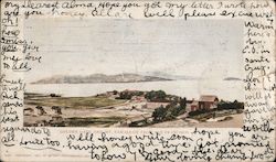 Golden Gate and Mt. Tamalpais from San Francisco Postcard