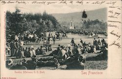Sunday Afternoon, Golden Gate Park San Francisco, CA Postcard Postcard Postcard