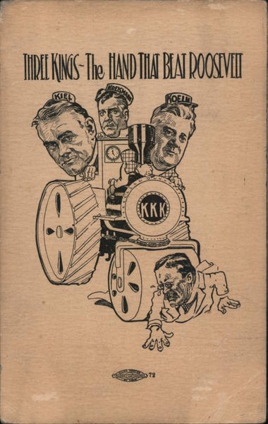 Rare The Three Kings (KKK) That Beat Roosevelt Theodore Roosevelt