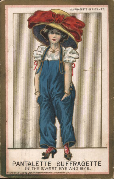Pantalette Suffragette in the Sweet Bye and Bye. Women's Suffrage