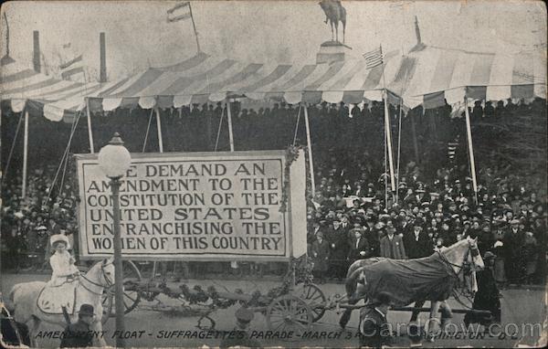 Amendment Float-Suffragettes Parade-March 3, 1923-Washington, D.C.