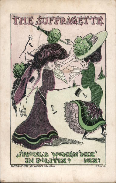 The Suffragette should women 'mix in politix? Nix!