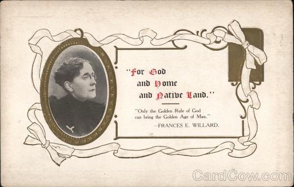 For God and Home and Native Land. Women's Suffrage