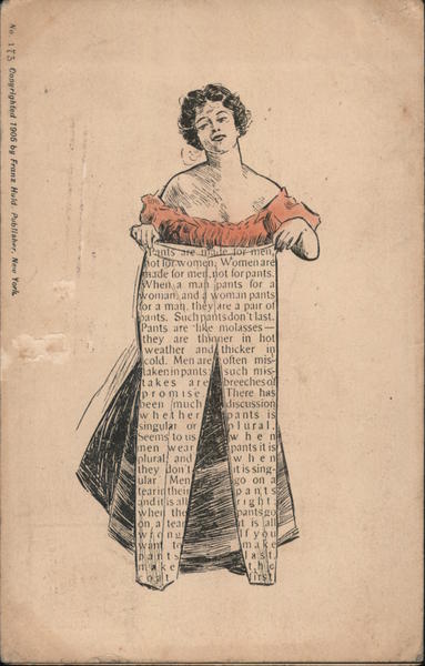 Who Should Wear the Pants? Women's Suffrage