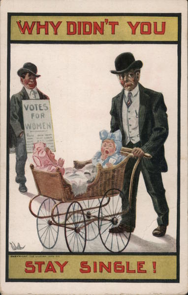 Why Didn't you Stay Single! Bernhardt Wall Women's Suffrage