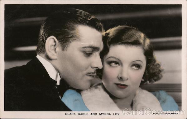 Clark Gable and Myrna Loy - Metro-Goldwyn-Mayer Actors